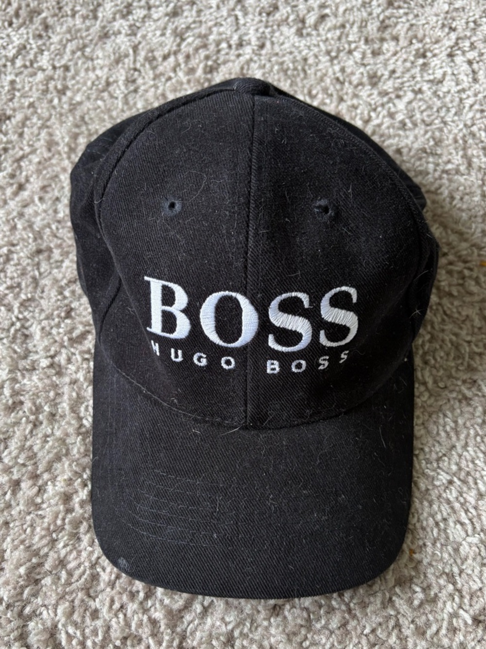 Hugo Boss Black Cap with White BOSS Logo